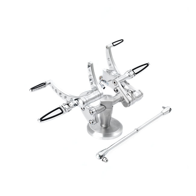 K-Tech, Classic Style forward controls. Polished — 86-99 FXST (NU)