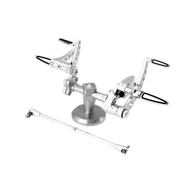 K-Tech, Classic Style forward controls. Polished — 86-99 FXST (NU)