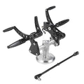K-Tech, Classic Style forward controls. Black — 00-17 Softail with custom weld-on jiffy stand (NU)