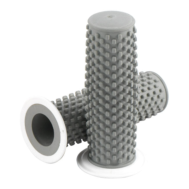 K-Tech, Kustom rubber grips. Gray with white flange