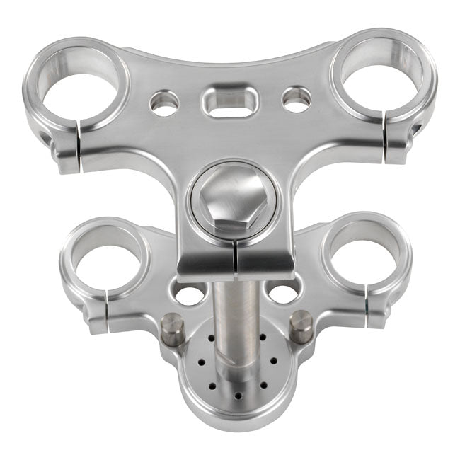 K-Tech extra narrow 39mm triple trees. Satin — For models with 39mm fork tubes and regular risers.
