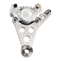 K-Tech Super Freni front caliper bracket. Raw — H-D Springer models (custom applications)