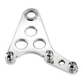 K-Tech Super Freni rear caliper bracket. Polished — Rigid frames; bottom mount