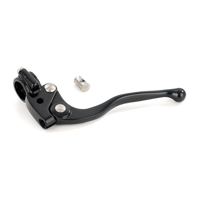 K-Tech Grimeca clutch lever assembly black — Custom applications with 1" (25.4mm) handlebars