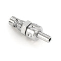 Kustom Tech, in-line fuel valve for S&S E/G carb. Chrome