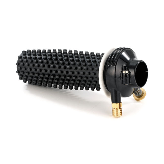 K-Tech DeLuxe external throttle housing. Black aluminum