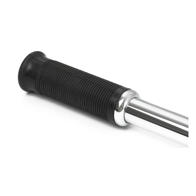 K-Tech, handlebar grip rings. Chrome