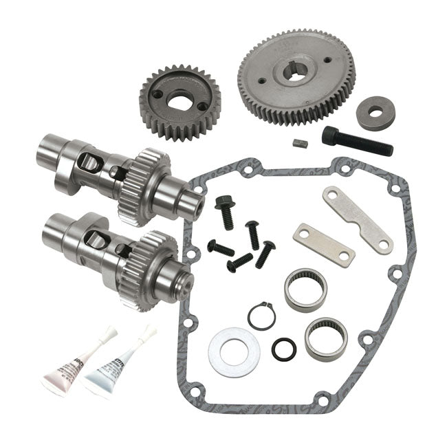 S&S, Easy Start gear drive HP103 camshaft kit (IOG) — 07-17 Softail; 06-17 Dyna; 07-16 FLT/Touring (NU)