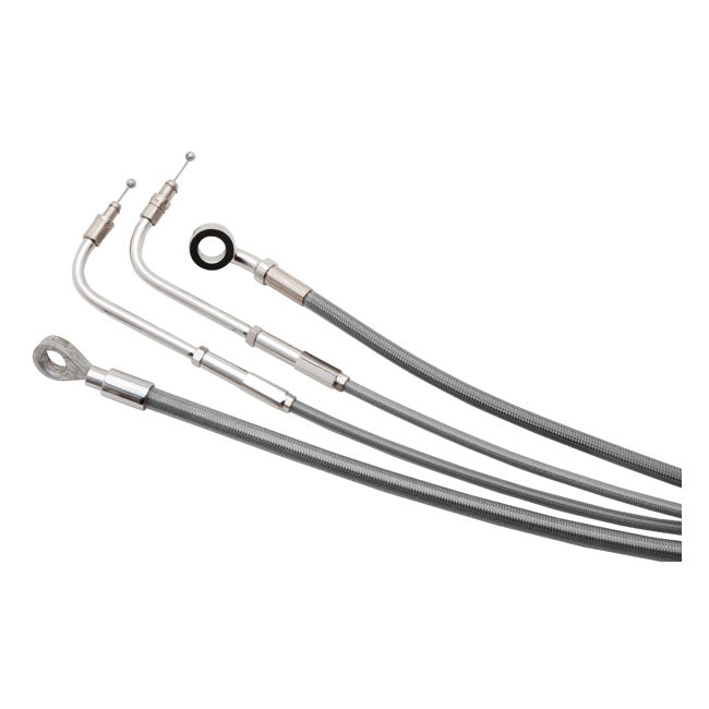 Burly Apehanger Cable/Line Kit — 11-14 FLSTC/F/N; 13-14 FLS; 13-14 FXSB with ABS & must use 2" risers (NU)
