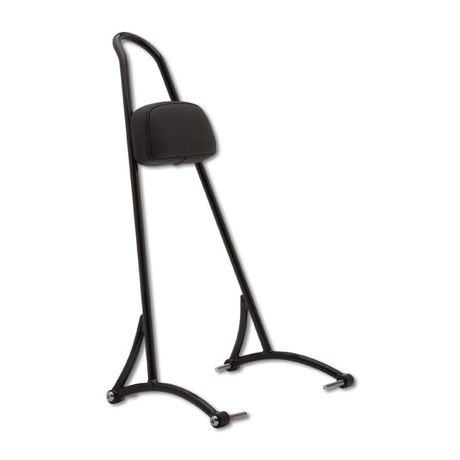 Burly, sissy bar. 20" black, with backrest pad — 96-03 XL Sportster (NU)