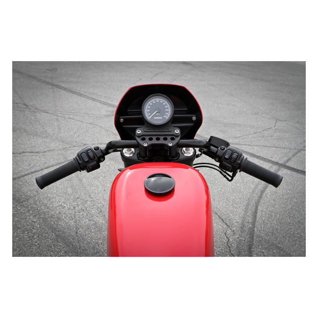 Burly, 1" Clubman bar. Black