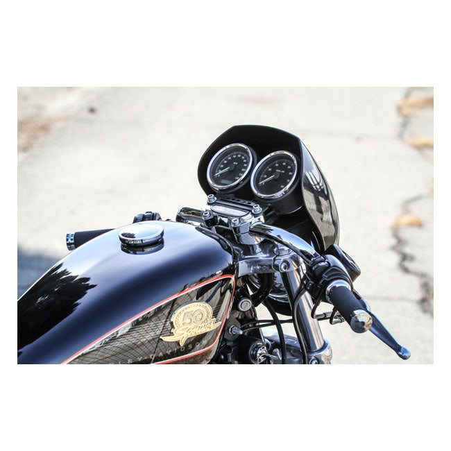 Burly, 1" Clubman bars. Chrome