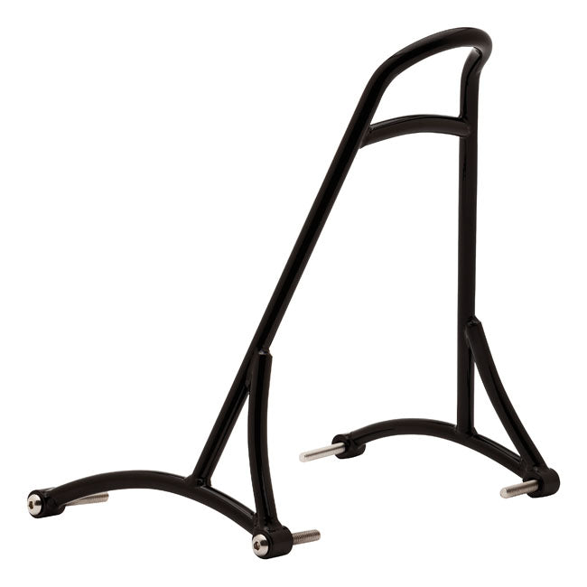 Burly, sissy bar. 13" black, no backrest pad — 04-22 XL Sportster (Excl. 16-20 (NU) XL1200CX)