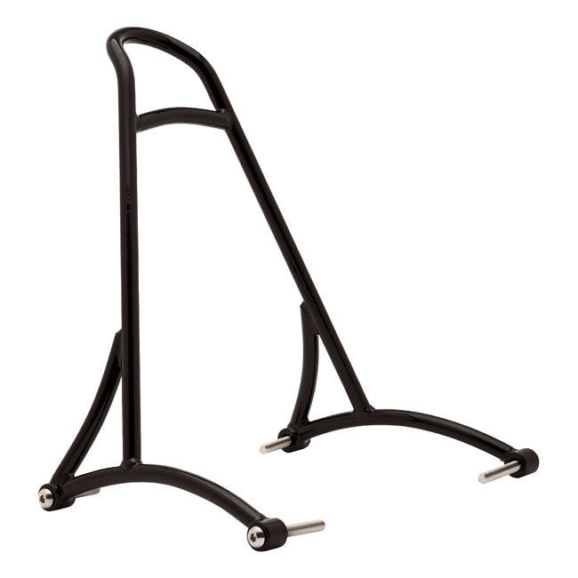 Burly, sissy bar. 13" black, no backrest pad — 04-22 XL Sportster (Excl. 16-20 (NU) XL1200CX)