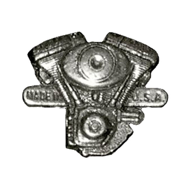 Biker pins V-Twin engine pin