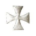 Biker pins Maltese cross pin silver
