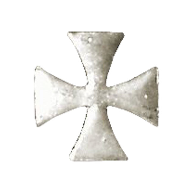 Biker pins Maltese cross pin silver