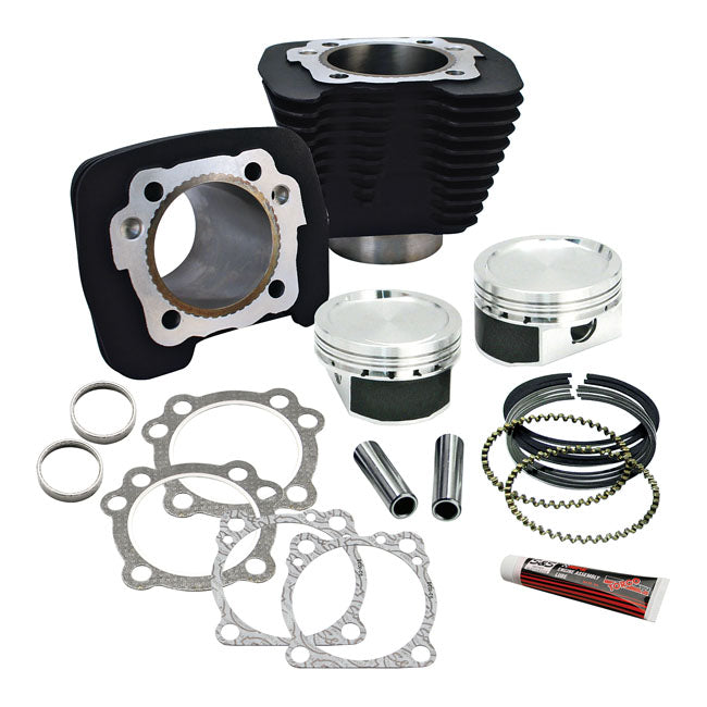 S&S, 883-1200 XL big bore conversion cyl. & piston kit — 86-22 XL883 (NU)