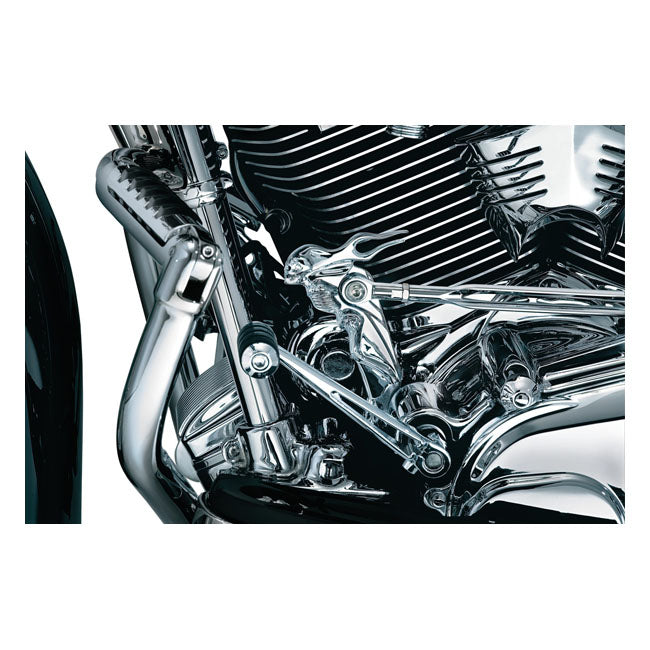 Kuryakyn, Front shifter arm accent. Zombie. Chrome