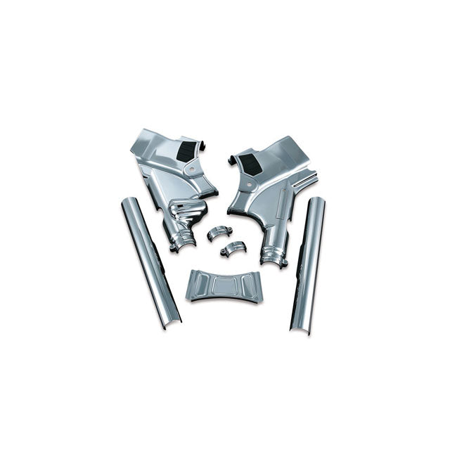 Kuryakyn, Touring deluxe frame neck cover. Chrome — 09-13 FLT/Touring (NU)
