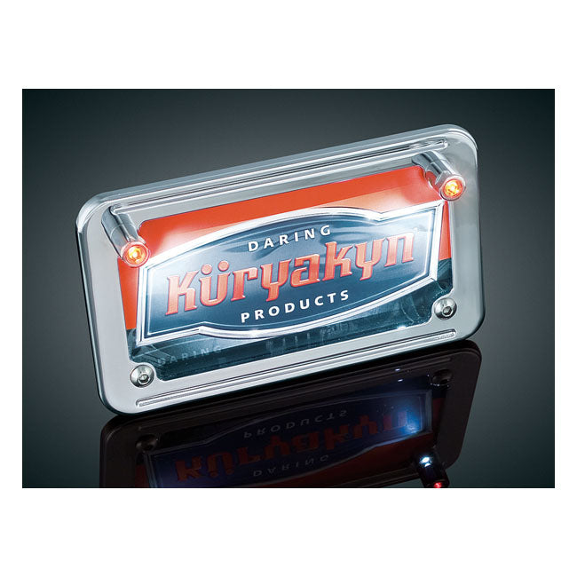Kuryakyn, LED license plate bolt lights.w/turn signal accent