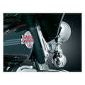 Kuryakyn, Front fork custom tie-down brackets. Chrome — 83-13 Electra Glides (Excl. CVO); 94-22 FLHR Road King (NU)