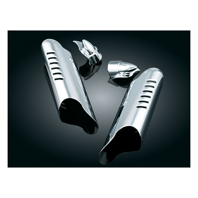 Kuryakyn, Lower leg deflector shields. Chrome
