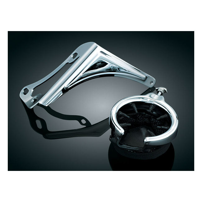 Kuryakyn, Passenger drink holder — 98-13 FLHTCU; 10-13 FLHTK;11-13 FLTRU; 08-13 FLHTCUSE; 09-13 FLHTCUTG; 2011 FLTRUSE. Will not fit 98-13 FLHTC models equipped with accessory rear speaker kit (NU)