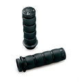 Kuryakyn, Black ISO grips — 08-25 H-D with e-throttle (excl. 2025 Softail; 11-17 Softail CVO models; 23-25 FLHXSE; 24-25 FLHX; 2025 FLHXU; 24-25 FLTRX; 18-25 FLTRXSE; 24-25 FLTRXSTSE; 21-25 RA Pan America & RH Sportster/Nightster models)