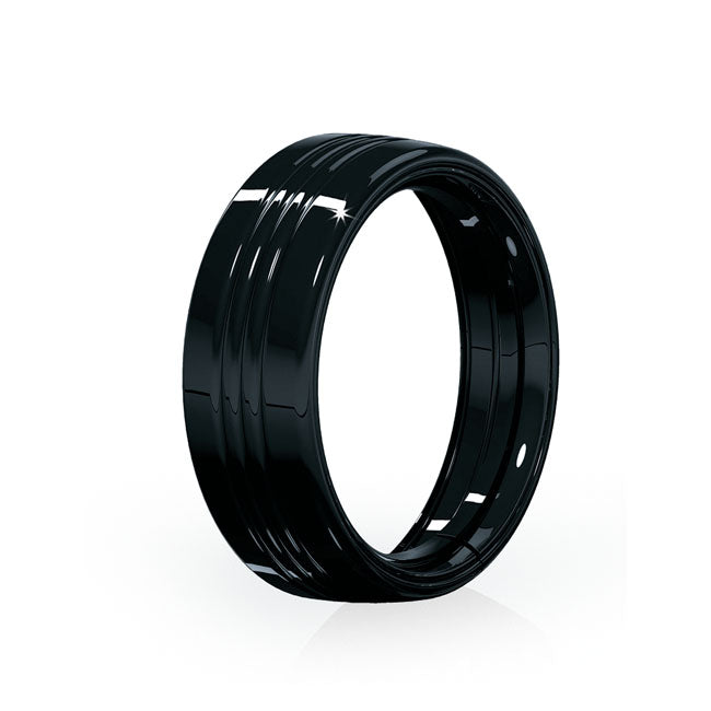 Kuryakyn, 7" headlamp trim ring. Gloss black — 83-13 FLHT; 06-13 FLHX; 94-13 FLHR; 12-16 FLD; 09-13 Trikes (NU)