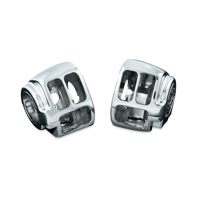 Kuryakyn, Switch housing set — 11-25 Softail; 12-17 (NU) Dyna; 14-22 (NU) XL Sportster (Excl. models with cruise control)