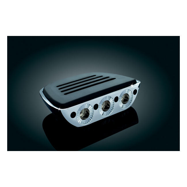 Kuryakyn, Premium mini floorboard set. Chrome — All traditional H-D male mount. (Excl. rider/passenger on: 18-24 Softails; 20-21 Livewire; 15-20 XG; 10-21 XL1200X/XS; 11-20 XL1200C; 12-16 XL1200V)