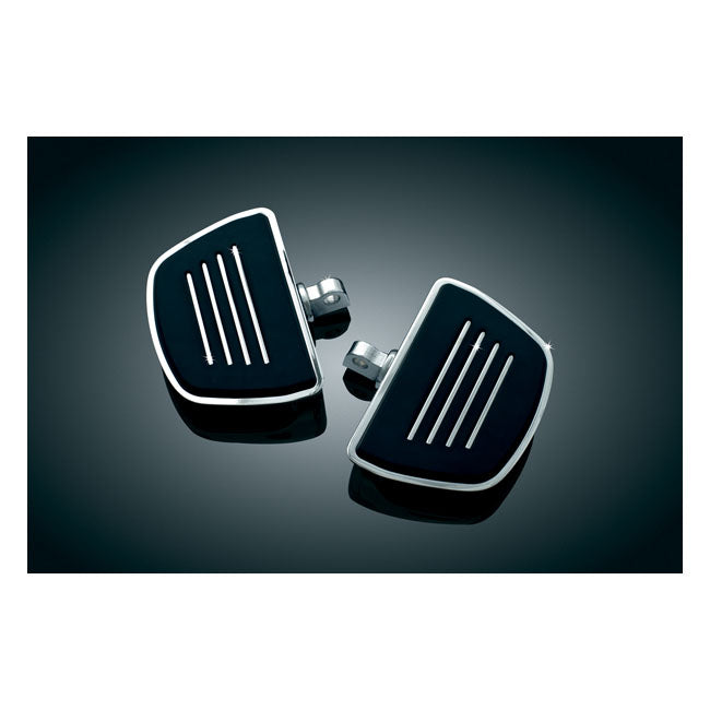 Kuryakyn, Premium mini floorboard set. Chrome — All traditional H-D male mount. (Excl. rider/passenger on: 18-24 Softails; 20-21 Livewire; 15-20 XG; 10-21 XL1200X/XS; 11-20 XL1200C; 12-16 XL1200V)