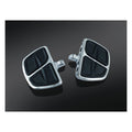 Kuryakyn, Kinetic mini floorboard set. Chrome — All traditional H-D male mount. (Excl. rider/passenger on: 18-24 Softails; 20-21 Livewire; 15-20 XG; 10-21 XL1200X/XS; 11-20 XL1200C; 12-16 XL1200V)