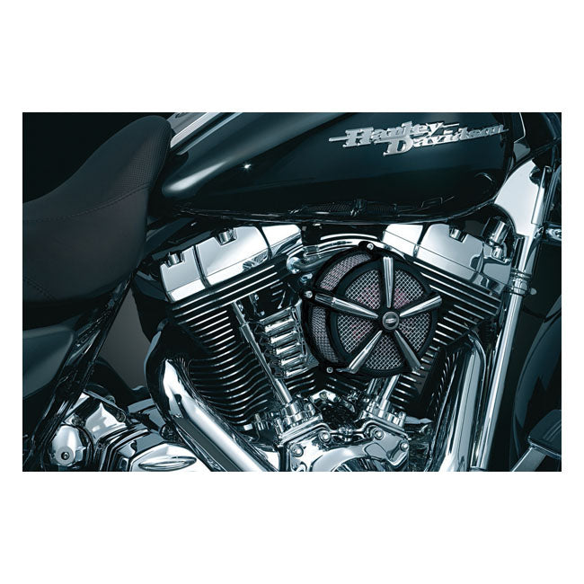Kuryakyn, Hi-Five Mach 2 air cleaner kit. Black/chrome