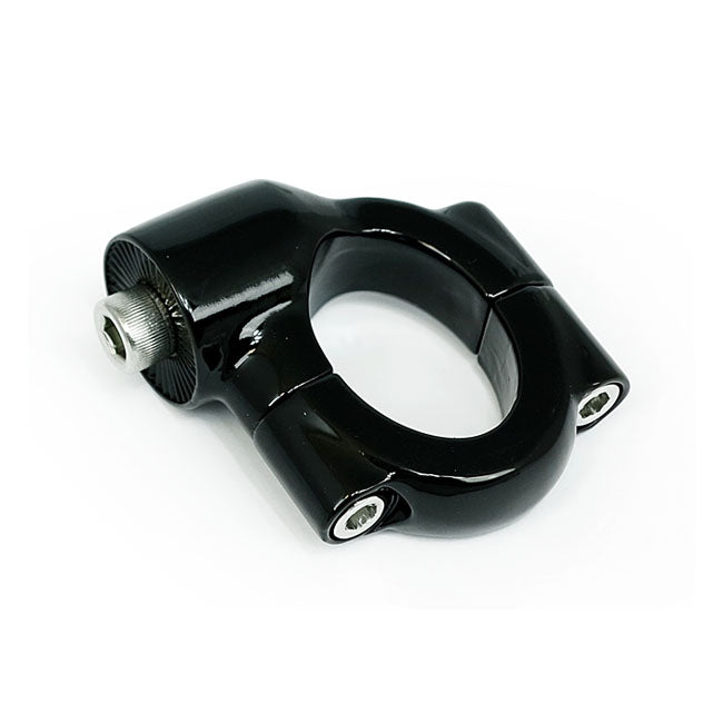 Kuryakyn, Side mount license plate clamp — 08-11 FXCW/C; 2009 FXSTSSE ; 13-14 FXSBSE; 13-17 FXSB (NU)