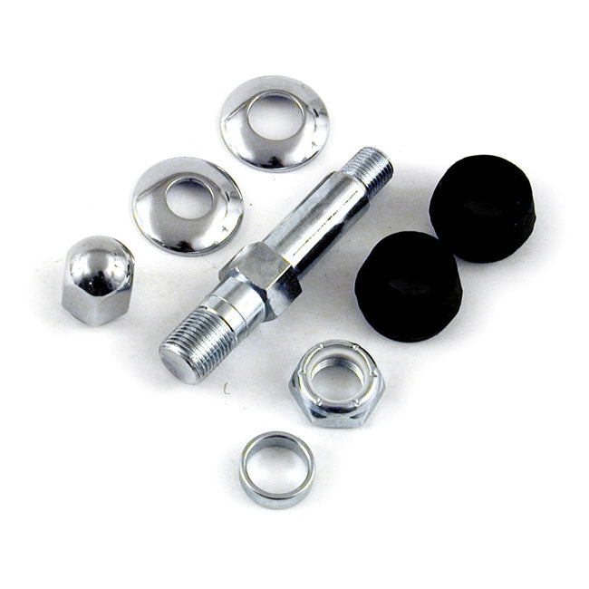 Lower shock stud kit zinc — 56-74 XL Sportster (NU)