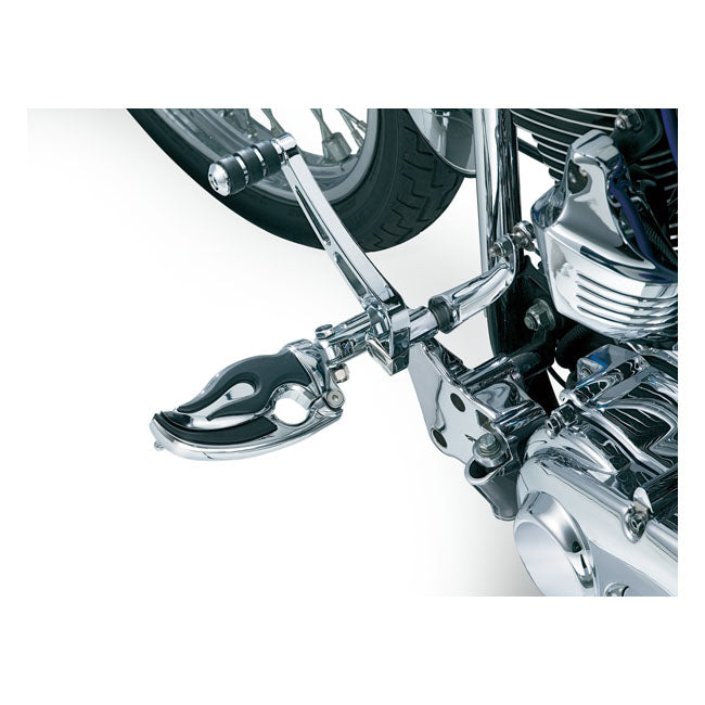 Kuryakyn, Flamin'' switchblade foot pegs. Chrome