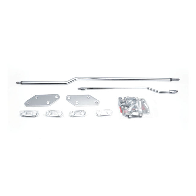 Kuryakyn, 3" forward control extension kit. Chrome — 03-08 FXDWG; all other Dyna Model with H-D forward controls (49080-03 or 49080-06)