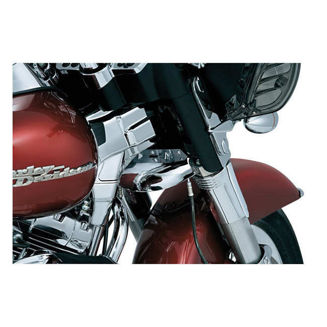 Kuryakyn, Touring deluxe frame neck cover. Chrome — 95-07 FLT/Touring (NU)