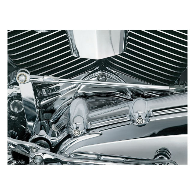 Kuryakyn, Cylinder base cover. Chrome — 06-17 Dyna; 07-16 FLT/Touring (NU)