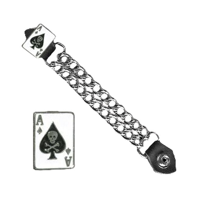Vest extender Ace of spades skull