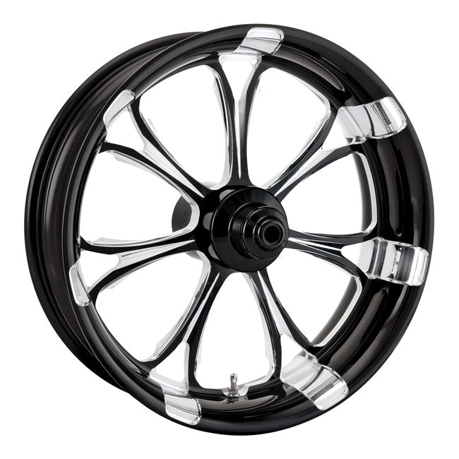 PM, 4.25 x 18 wheel, Paramount. CC Black — 08-25 FLT/Touring (excl. CVO; 24-25 FLHX; FLTRX; 2025 FLHXU). Non-ABS; with single disc