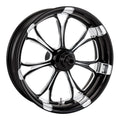 PM, 3 x 19 wheel, Paramount. CC Black — 08-25 FLT/Touring (excl. CVO; 24-25 FLHX; FLTRX; 2025 FLHXU). Non-ABS; with single disc