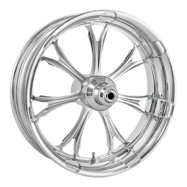 PM, 3.5 x 18 wheel, Paramount. Chrome — 00-07 FLSTC; 00-06 FLSTF; FLSTS; FXST; FXSTB; FXSTS; FXSTD; FXSTC; 06-07 FLSTN; FLSTSC; 00-07 FXSTD/SEI. (with up to 150mm tire) (NU)