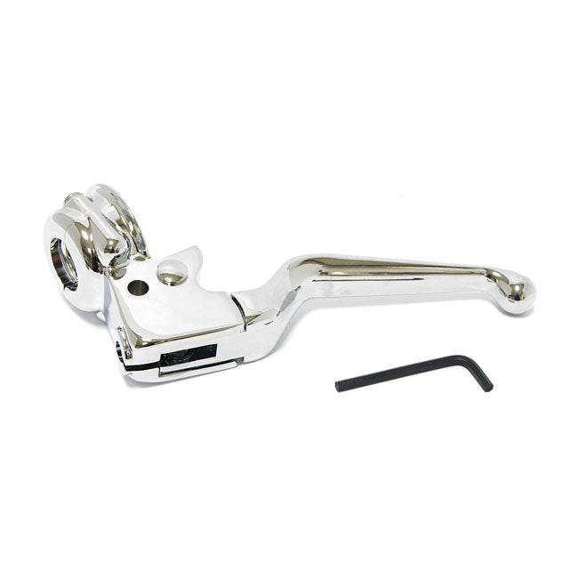 Clutch lever assembly. Chrome — 08-14 Softail; 06-17 Dyna (NU)