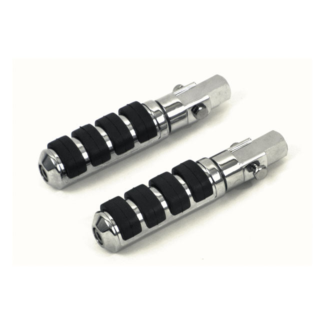 Passenger comfort peg kit. 3/8-24. Chrome