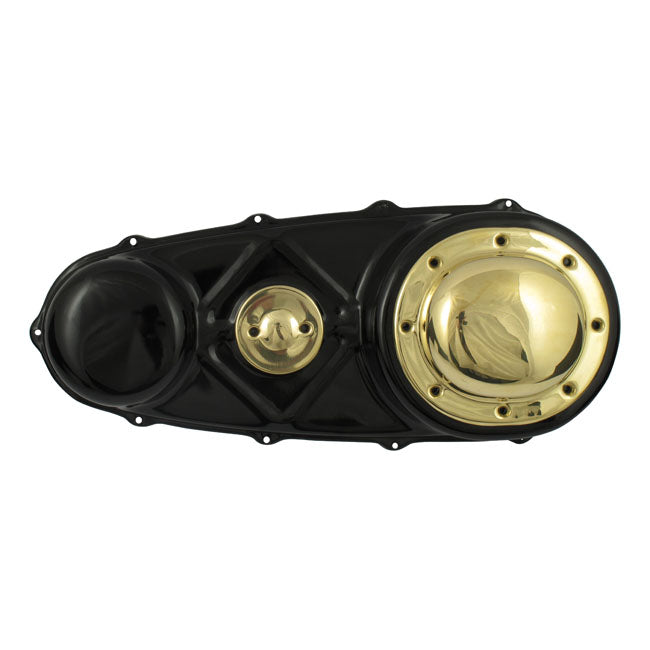 Paughco, outer primary cover. Black — 36-54 Big Twin (NU)