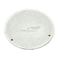 Paughco, derby cover. Chrome. Bird embossed — 65-98 Big Twin (NU)