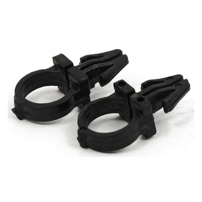 Black handlebar wire clips — 556870